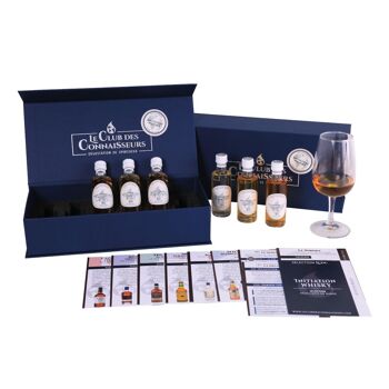 Coffret Dégustation Whisky Initiation - 6 x 40 ml Fiches de Dégustation Incluses - Coffret Cadeau Premium Prestige - En Solo ou en Duo 1