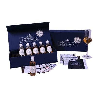 Coffret Dégustation Whisky Initiation - 6 x 40 ml Fiches de Dégustation Incluses - Coffret Cadeau Premium Prestige - En Solo ou en Duo