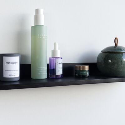 Narrow Plywood Shelf | 58x 11cm | Black Stained and Oil