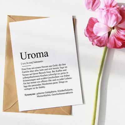 Definition "Uroma" Grußkarte