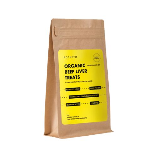 ORGANIC BEEF LIVER TREAT 300G