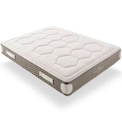 SIMPUR: Royal Madeira Mattress 90x190 - Balance between firmness and softness - Adaptable Pocket Springs and Visco Foam HR - 25 cm Thick - Effectively absorbs all movement - Excellent Quality.