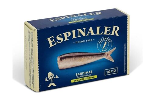 Sardinillas con salsa picante ESPINALER RR-125 10/12 piezas