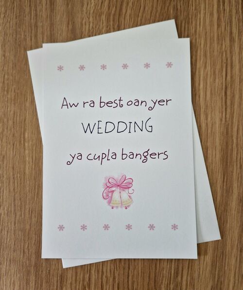 Funny Scottish Wedding Greetings Card