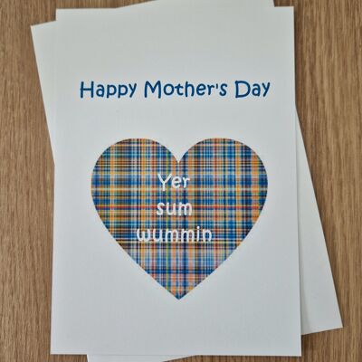Tarjeta escocesa del día de la madre - Yer sum wummin