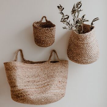 Panier de rangement en jute grand (PU = 4 pièces) 2