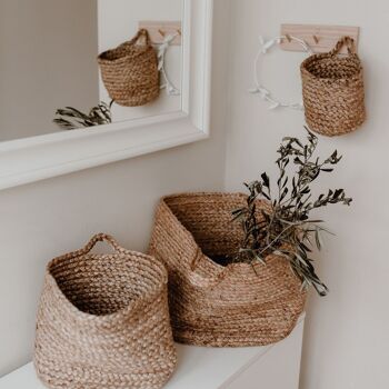 Panier de rangement en jute grand (PU = 4 pièces) 5