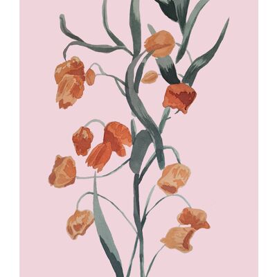 Grow Floral Art Print A5