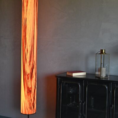 Arbor Floor Lamp | Wood veneer lamp walnut satin - black