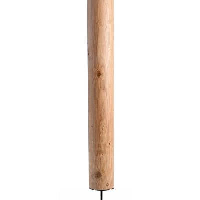 Lámpara de pie del cenador | Lámpara de chapa de madera de roble - acero inoxidable
