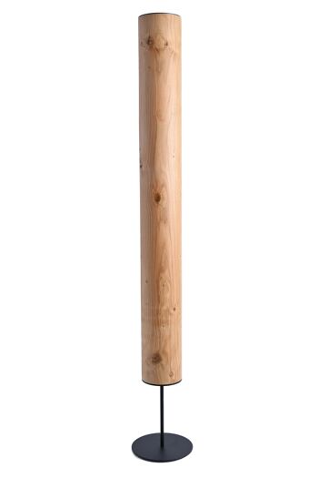 Lampadaire Arbor | Lampe en placage de bois chêne - acier inoxydable 2