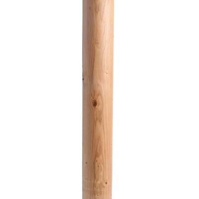 Lucerna floor lamp | Wood veneer lamp oak - stainless steel
