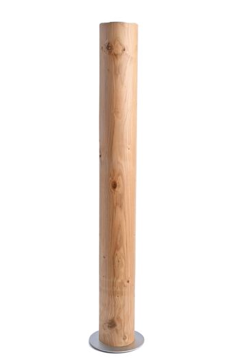 Lampadaire Lucerna | Lampe en placage de bois chêne - acier inoxydable 2