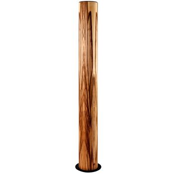 Lampadaire Lucerna | Lampe en placage de bois noyer satiné - acier inoxydable 4