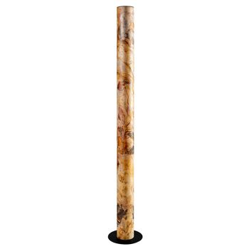 Lampadaire colonne | Lampe en placage de pierre Bavarian Autumn - acier inoxydable 3