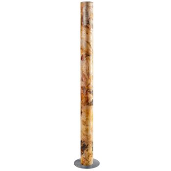 Lampadaire colonne | Lampe en placage de pierre Bavarian Autumn - acier inoxydable 4