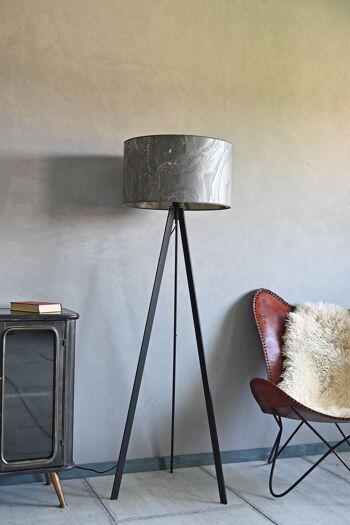 Lampadaire Atticus | Placage Pierre Ardoise Anthracite - Anthracite 2