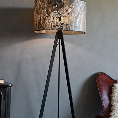 Atticus floor lamp | Stone Veneer Slate Anthracite - Anthracite