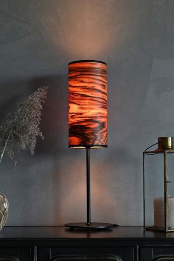 Lampe de table Arboreus | Placage bois noyer européen - noir 1