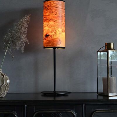 Lampe de table Arboreus | Placage bois frêne olive grain - grain 0079