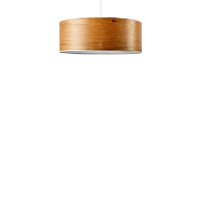 Lámpara colgante disco | Pantalla de chapa de madera - Roble 55cm -