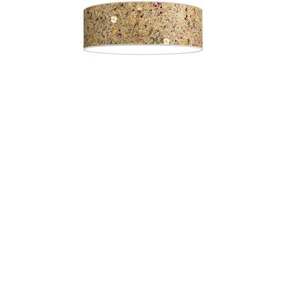 Lámpara colgante disco | Sombrilla de heno con prado alpino 35cm -