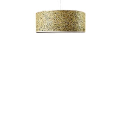 Discus pendant light | Umbrella made of hay with cornflower 35cm -