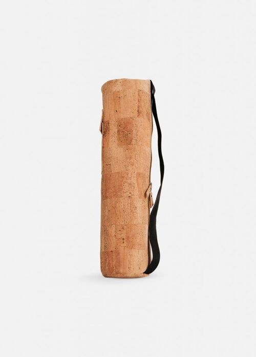 Yoga bag eco cork leather (light brown)