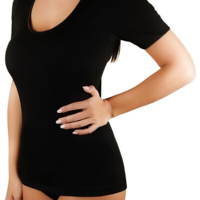 Women's Cotton Half Sleeve Camisole E-3210 - Black