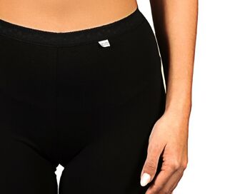 Jupon Long Femme en Coton Stretch E-547 - Noir 4