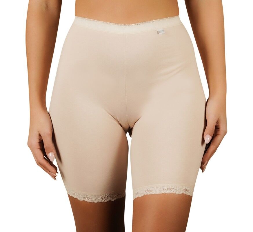 Enagua Larga de Mujer en Algodón Elástico E-547 - Nude