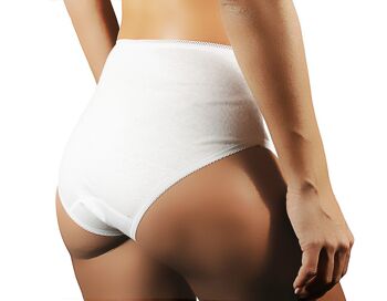 Pantalon Femme en Coton Jacquard E-09 - Blanc 3