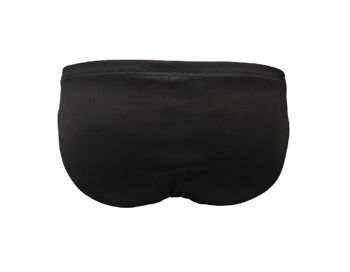 Culotte en coton taille basse classique E-3805 - Noir 2