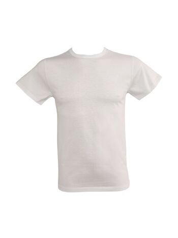 T-shirt en coton à manches courtes pour homme E-3802 - 4 (46-M) 2
