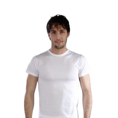 Men's short-sleeved Cotton T-shirt E-3802 - 7 (52-XXL)