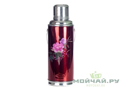 Thermos Chinese classical # 28790, metal case with glass bulb, 1100 ml.