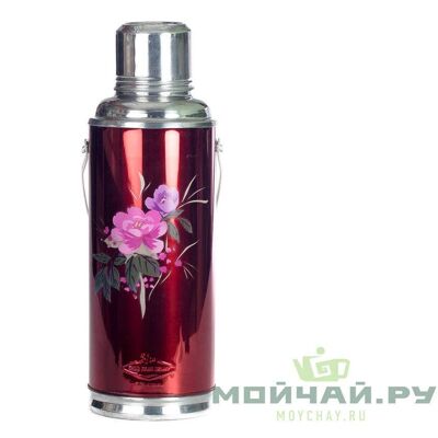 Thermos Chinese classical # 28790, metal case with glass bulb, 1100 ml.
