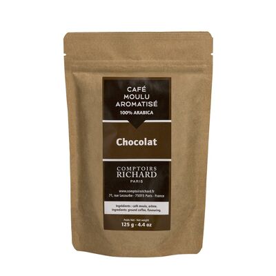 Café con sabor a chocolate, bolsa de 125 g.
