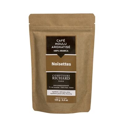 Hazelnut flavored coffee, 125g bag