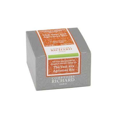 Organic Citrus Green Tea, box of 15 sachets