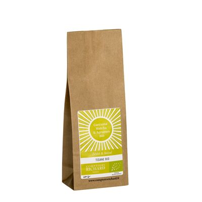 Organic Turmeric Matcha Citrus Herbal Tea 100G