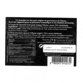 Carrés de chocolat étui 6 pièces Ville de Paris, 24 g 3