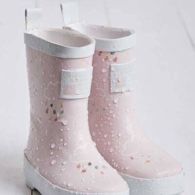 Little Kids Baby Pink Colour-Revealing Wellies