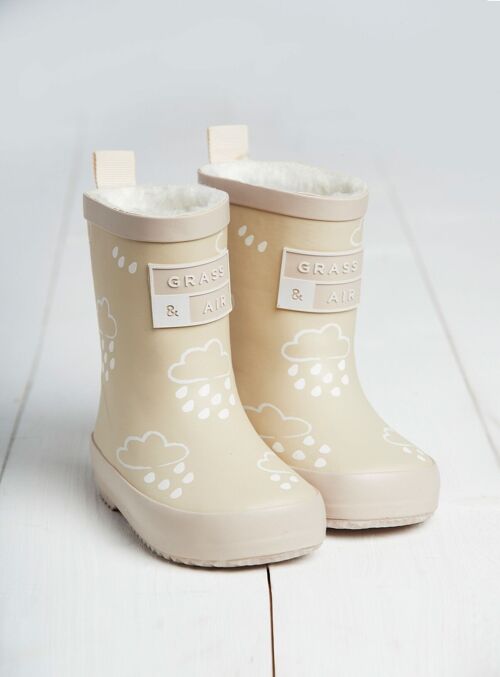 Stone Colour-Changing Kids Winter Wellies