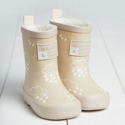 Stone Colour-Changing Kids Winter Wellies