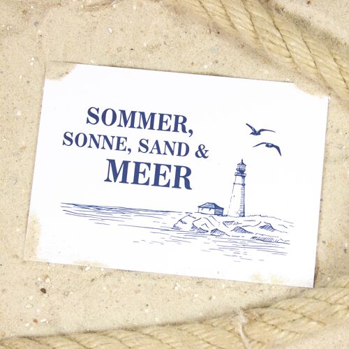 Postkarte Sommer & Meer