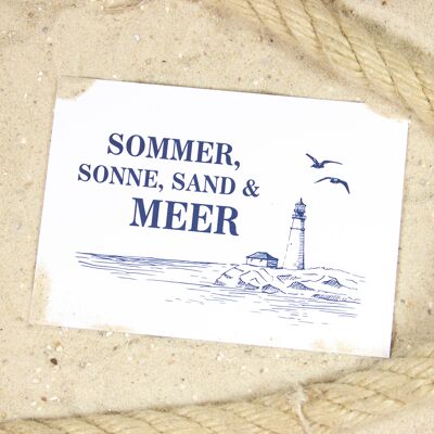 Postcard summer & sea