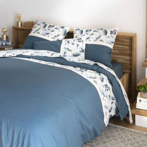 PARURE DE COUETTE 3 PCS 240X220CM 100% COTON 57 FILS/CM2 -AUTOMNIA OCEAN BLUE