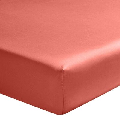 FITTED SHEET 140X190CM 100% COTTON SATIN 70 THREAD COUNT - SIENNA