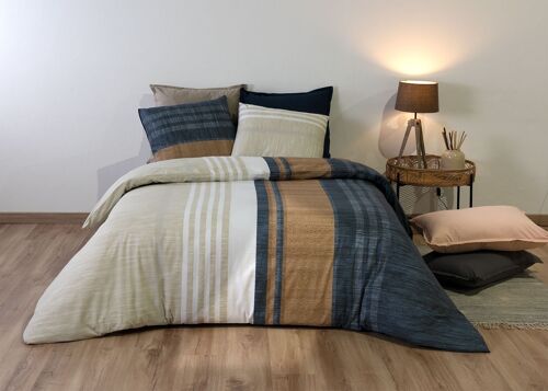 PARURE DE COUETTE 3PCS 260X240CM 100% COTON 71 FILS/CM2 -ROMANE